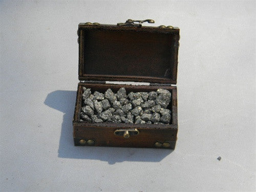 Dozen Mini Pirate Gold Treasure Chests 